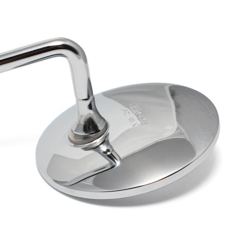 Chrome Round Left Mirror: Vespa Vintage & Stella