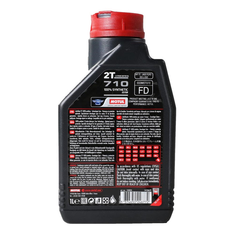 Motul 710 Synthetic JSAO FD 2-Stroke Oil | 1 Liter