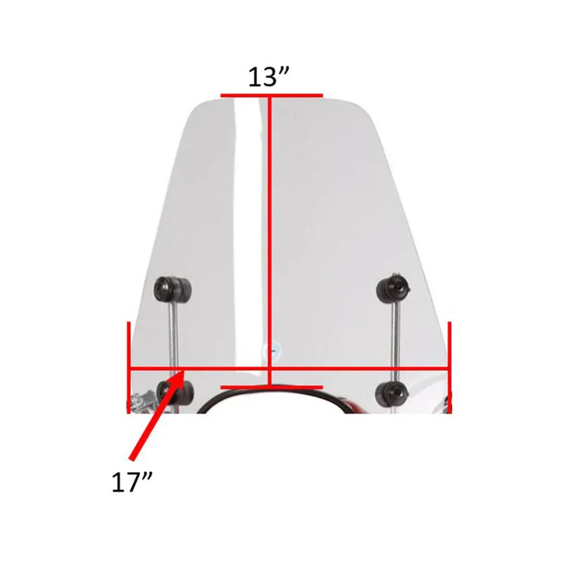 Cuppini Short Sport Windscreen | Buddy 50 - 170i / People