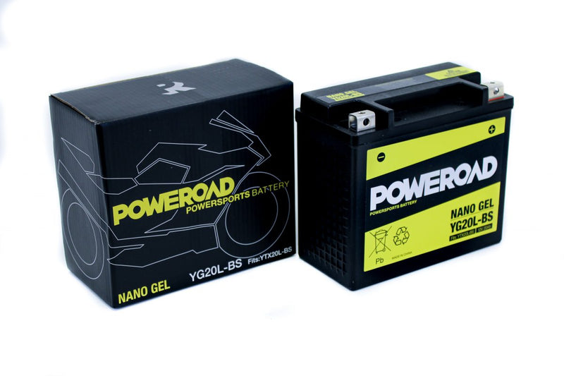 Poweroad Gel Battery (YG20L-BS),Scoot Coupe150