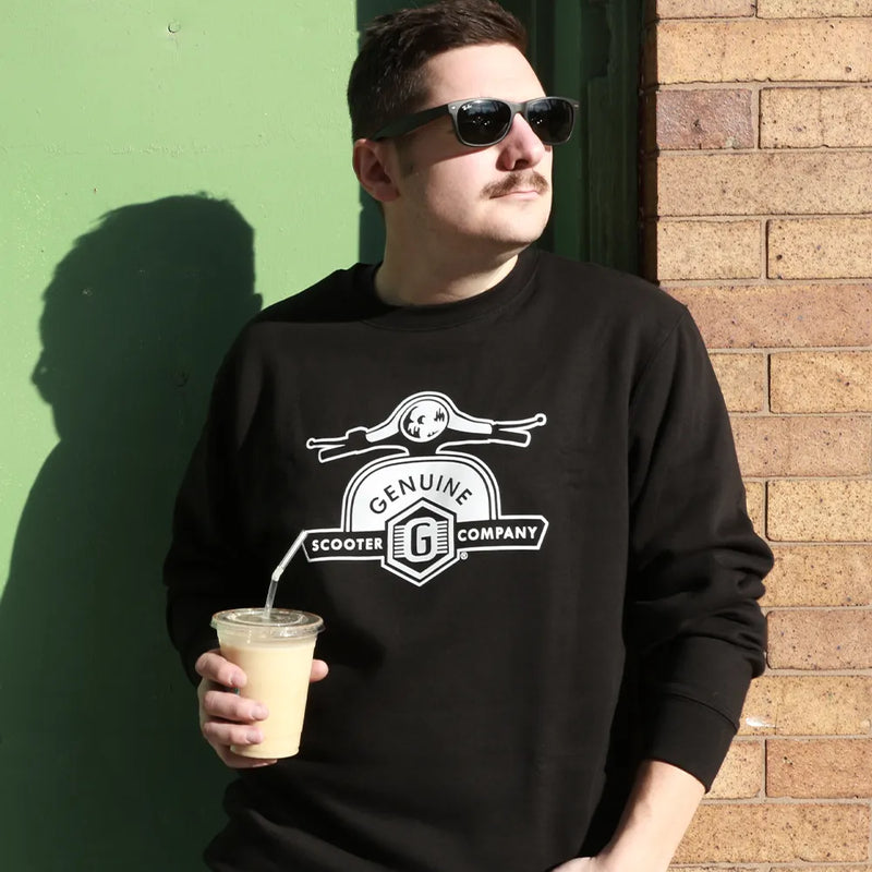 Genuine Handlebars Crew Neck Sweatshirt (Black)