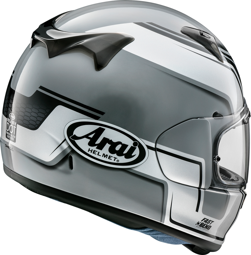 ARAI HELMETS, ARAI Helmets Regent-X 2XL Bend Silver Helmet with Variable Axis Shield System