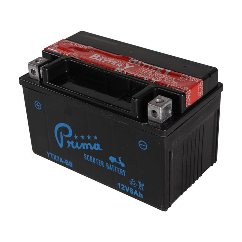 Prima Battery (12V TX7A-BS) - Genuine 125,150,170i, Kick