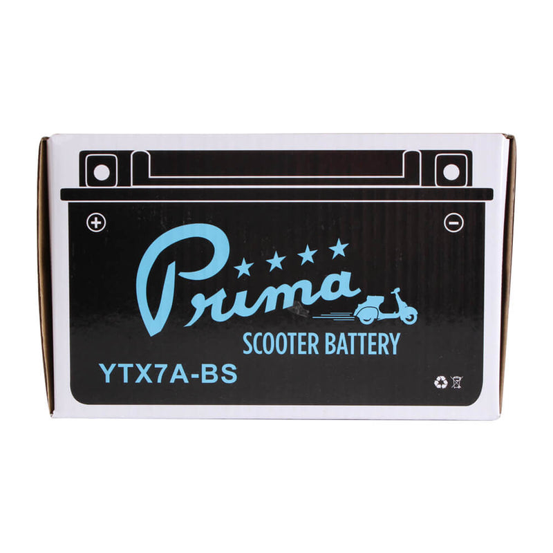 Prima Battery (12V TX7A-BS) - Genuine 125,150,170i, Kick