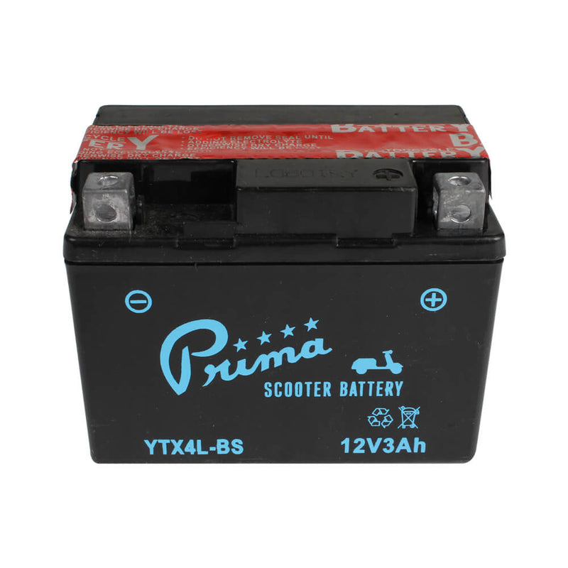 Prima YTX4L-BS AGM Battery 12V | 50cc Scooter ATV