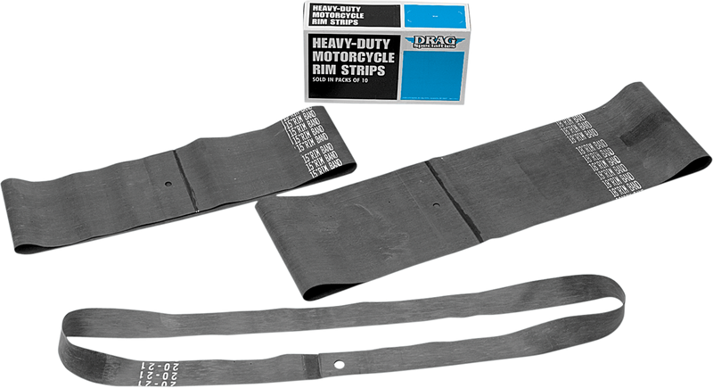DRAG SPECIALTIES 15-Inch x 5-Inch Rim Strips with Center Valve Hole (10 Pack) - Part Number 17-6770CS-BX-80