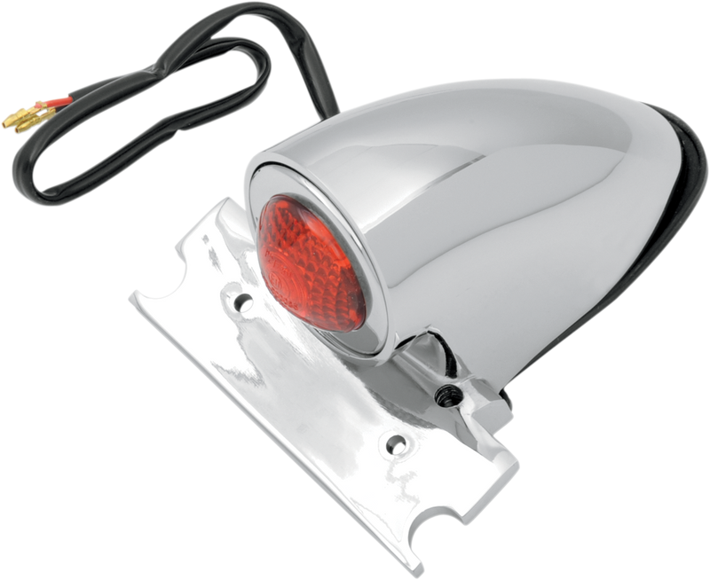 DRAG SPECIALTIES Chrome Taillight with License Plate Mount for Harley-Davidson - Part 20-6525CE