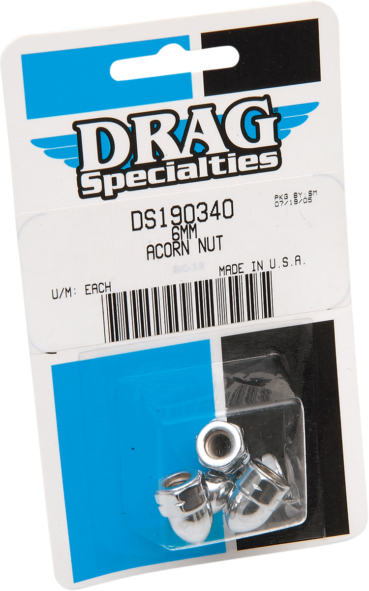 DRAG SPECIALTIES, DRAG SPECIALTIES MBP1206 Acorn Nut - 6 mm
