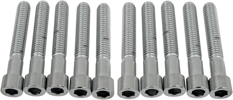 DRAG SPECIALTIES, Drag Specialties MPB221S Coarse-Thread Socket-Head Bolts - 5/16-18 x 2 inch - Pack of 10