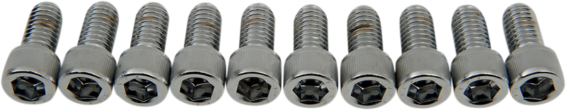 DRAG SPECIALTIES, Drag Specialties MPB237 Coarse-Thread Socket-Head Bolts – 3/8-16 x 3/4 inch, Knurled Head, Made in USA