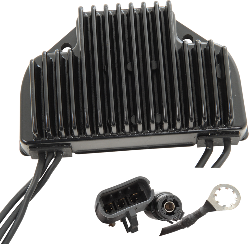 DRAG SPECIALTIES, DRAG SPECIALTIES Regulator - Black for '02-'07 V-Rod, Part Number 74494-02BK
