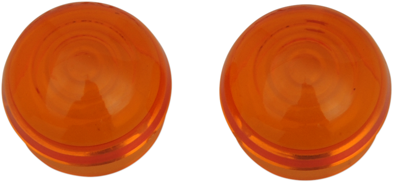 DRAG SPECIALTIES, Drag Specialties Replacement Amber Lens for Marker Lights - Part 20-6589AL-HC3