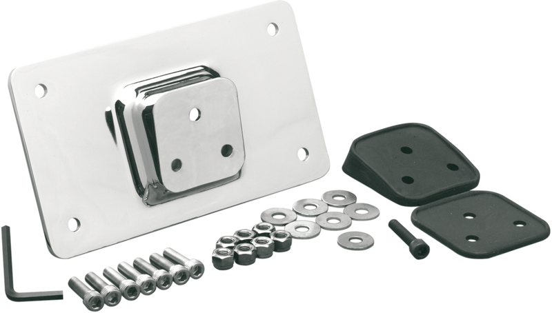 DRAG SPECIALTIES Fender License Plate Mount - Chrome 090205-BC4