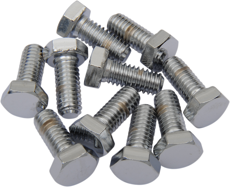 DRAG SPECIALTIES Hex-Head Bolts Chrome 5/16"-18 x 3/4" MPB123 Replacement Pack