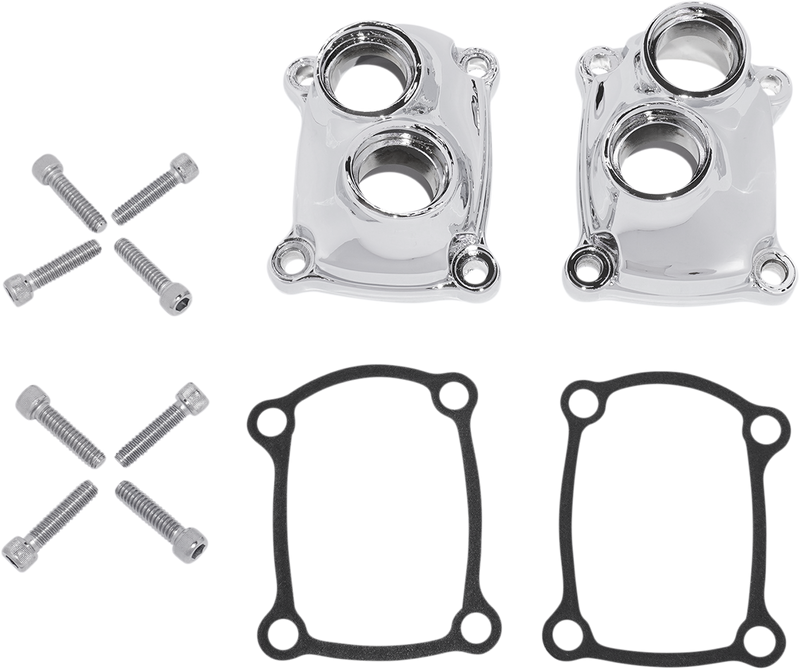 DRAG SPECIALTIES M8 Lifter Cover Chrome I04-0890C - Die-Cast Aluminum Pair