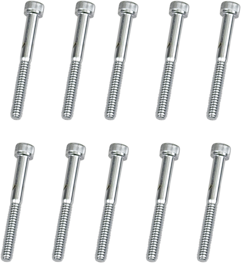 DRAG SPECIALTIES MPB198 Replacement Socket-Head Bolts Pack, #10-24 x 1-3/4" for Custom Motorcycle Repairs