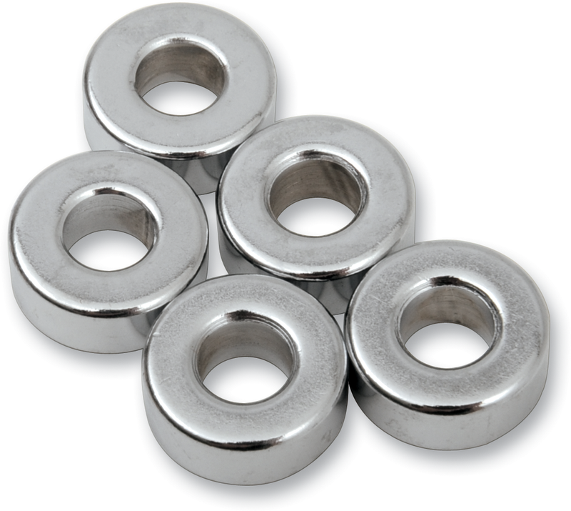 Drag Specialties MPB502 Chrome Spacer Pack - 1/4" x 5/8" x 1/4" Replacement Kit