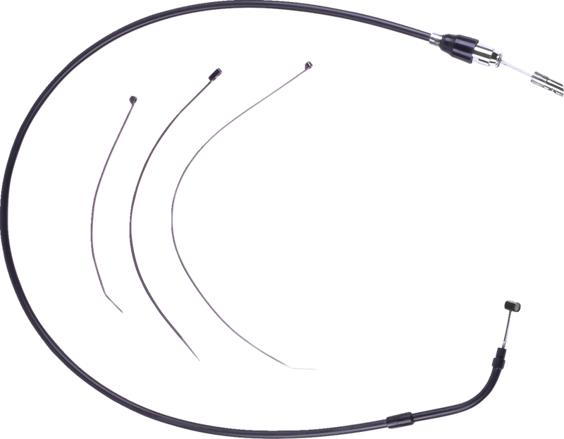 DRAG SPECIALTIES Quick Connect Clutch Cable - Upper - 52" - Black/Black (Part #6323908HE)