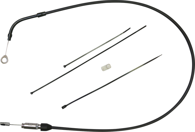 DRAG SPECIALTIES Quick Connect Clutch Cable Upper Bent Tube 47 Inch Black/Black 6323508HE