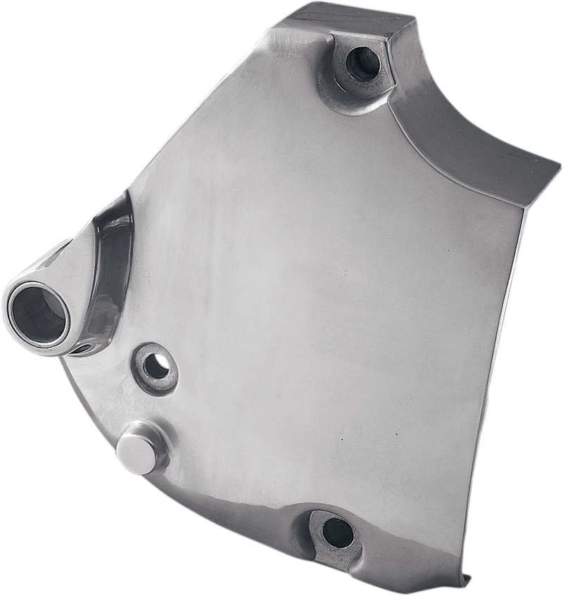 DRAG SPECIALTIES Sprocket Cover for '71-'76 XL - Polished Aluminum with Bronze Bushing (Part #301124-BX-LB2)