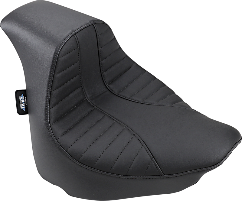 DRAG SPECIALTIES SEATS, Drag Specialties EZ-Solo Seat with Scorpion Stitch for FXFB/S 2018-2022 | Vinyl Comfort and Easy Installation