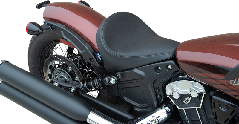 DRAG SPECIALTIES SEATS, DRAG SPECIALTIES SEATS 3/4 Solo Seat - Black Vinyl - Part 0810-2256