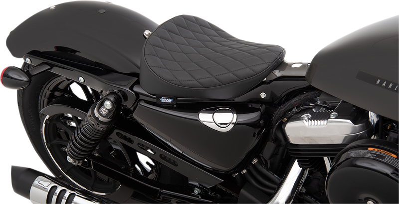 DRAG SPECIALTIES SEATS, DRAG SPECIALTIES SEATS Bobber Solo Seat with Diamond Stitch for Harley XL Models 2010-2022 - Part 0804-0738