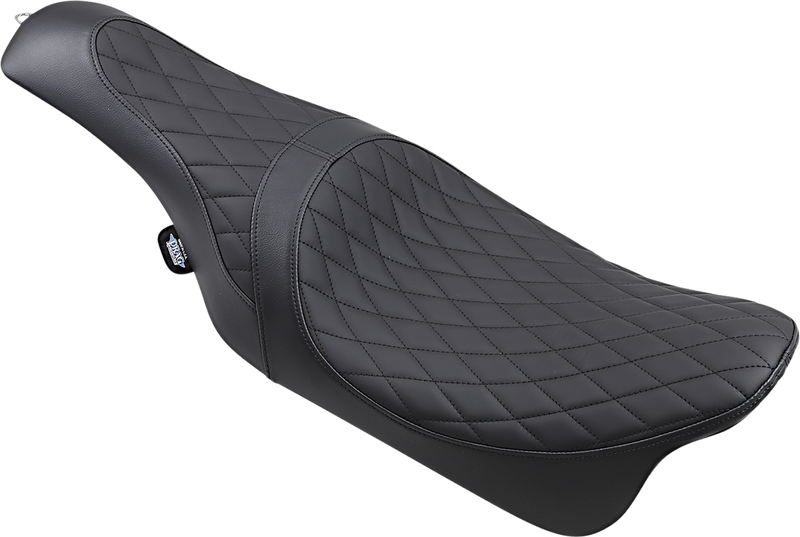 DRAG SPECIALTIES SEATS, DRAG SPECIALTIES SEATS Caballero Seat with Solar Reflective Leather and Diamond Stitch for Harley Davidson FL Models 2008-2023