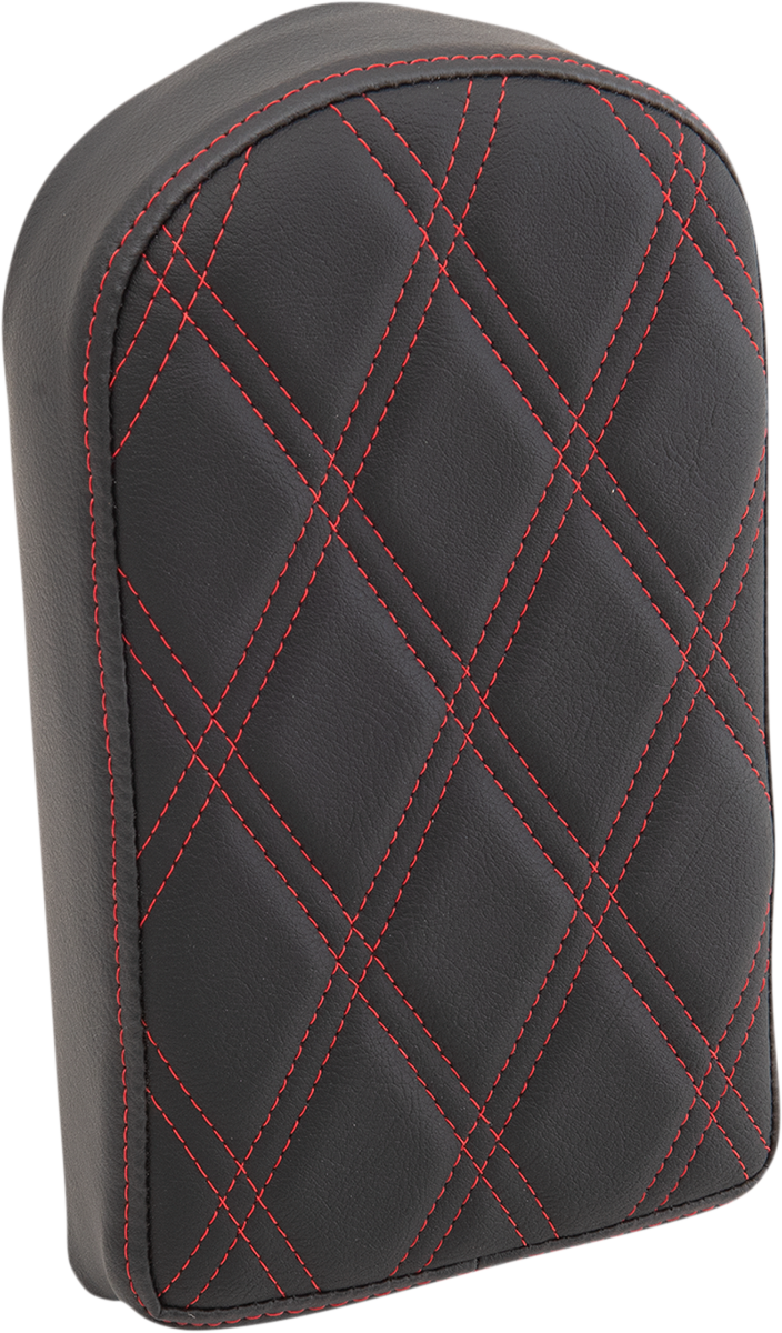 DRAG SPECIALTIES SEATS, Drag Specialties Seats Double Diamond Red Sissy Bar Pad – Model 0822-0442
