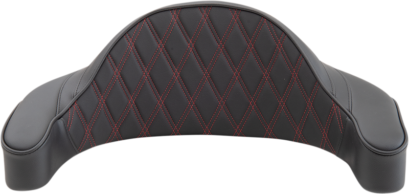 DRAG SPECIALTIES SEATS, Drag Specialties Seats King-Pak Pad - Double Diamond Red Thread for Harley-Davidson Road King 1994-2013 (Part #0822-0437)