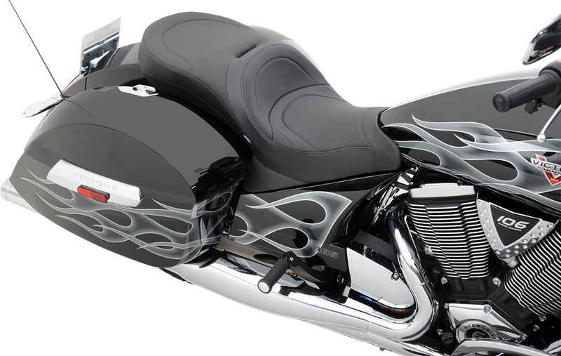 DRAG SPECIALTIES SEATS, DRAG Specialties Seats Low-Profile Touring Seat with Mild Stitching for Victory 2010-2015 - Model 0810-1540