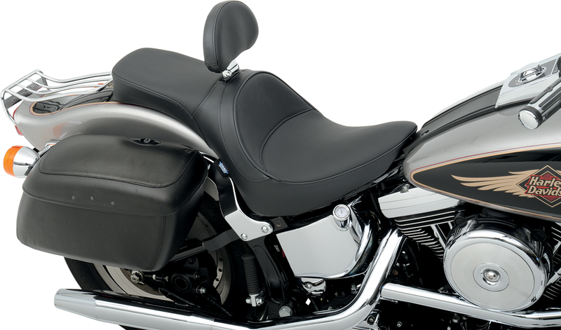 DRAG SPECIALTIES SEATS, DRAG SPECIALTIES SEATS One Piece Smooth Seat for FLST/FXST 1984-1999 with Optional Driver Backrest