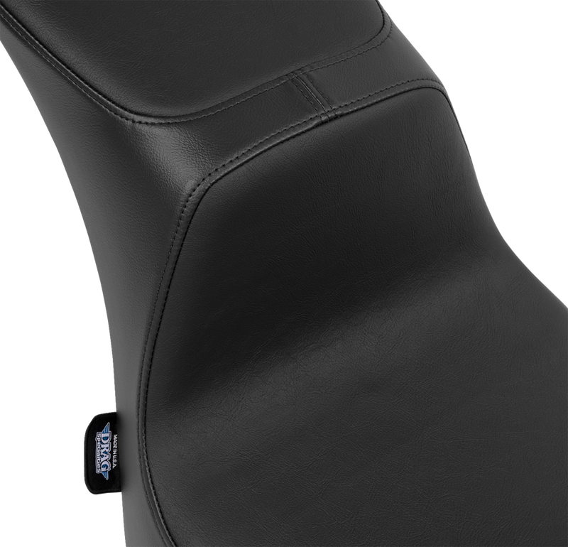 DRAG SPECIALTIES SEATS, DRAG SPECIALTIES SEATS Performance Predator 2-Up Seat for FL '00-'17 - Vinyl, Smooth (Part #4689A)