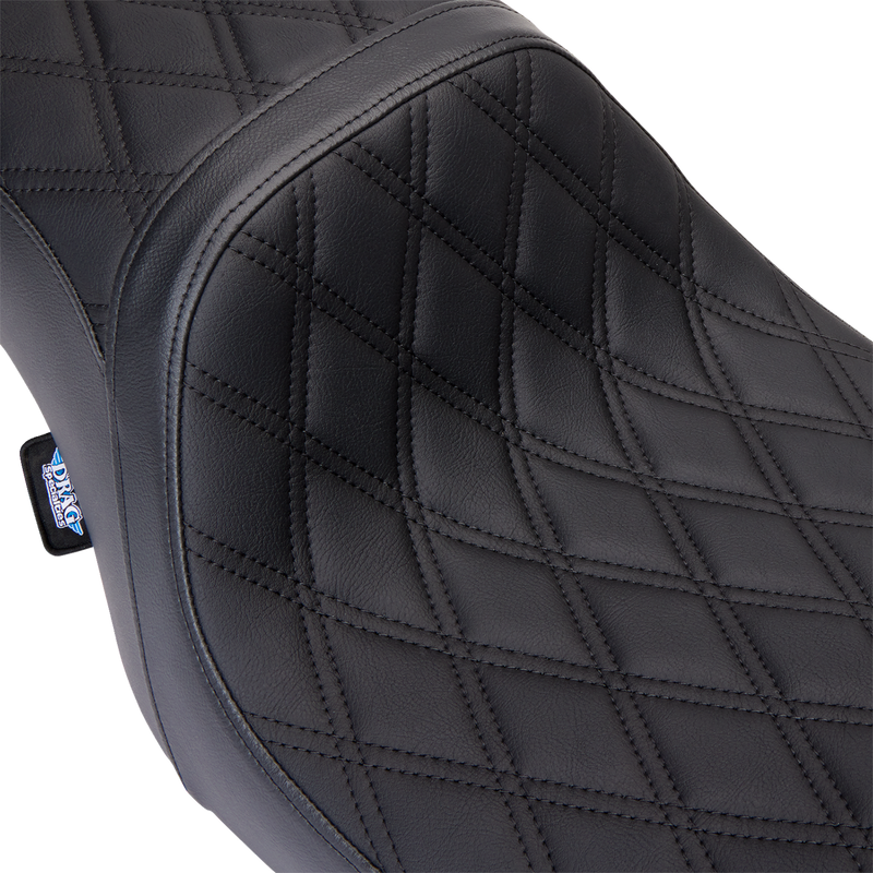 DRAG SPECIALTIES SEATS, Drag Specialties Seats Predator 2-Up Seat with Vinyl Cover for Harley FL '08-'23 (Part #0801-1490)