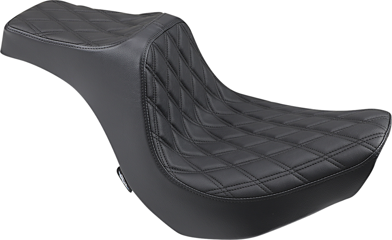 DRAG SPECIALTIES SEATS, Drag Specialties Seats Predator III Seat for Harley-Davidson FXBR/S '18-'20 - Double Diamond Black Stitching - Part Number 0802-1267