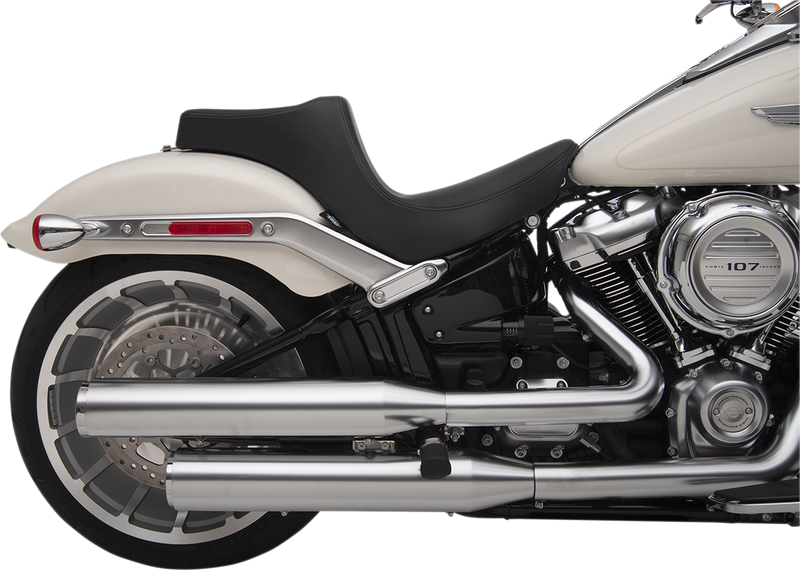 DRAG SPECIALTIES SEATS, Drag Specialties Seats Predator III Seat for Harley FXBR/S '18-'22 - Black, Smooth Finish - Part 0802-1187