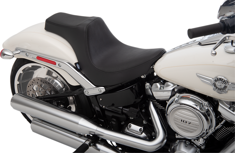 DRAG SPECIALTIES SEATS, Drag Specialties Seats Predator III Seat for Harley FXBR/S '18-'22 - Black, Smooth Finish - Part 0802-1187