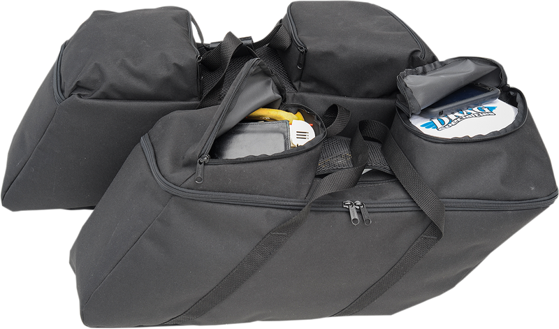 DRAG SPECIALTIES SEATS, Drag Specialties Seats Saddlebag Liners - Black for FL '14-'22 | Part No. 3501-0942