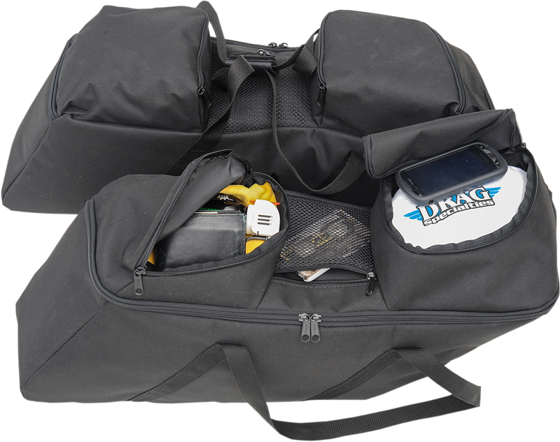 DRAG SPECIALTIES SEATS, Drag Specialties Seats Saddlebag Liners - Black for FL '14-'22 | Part No. 3501-0942