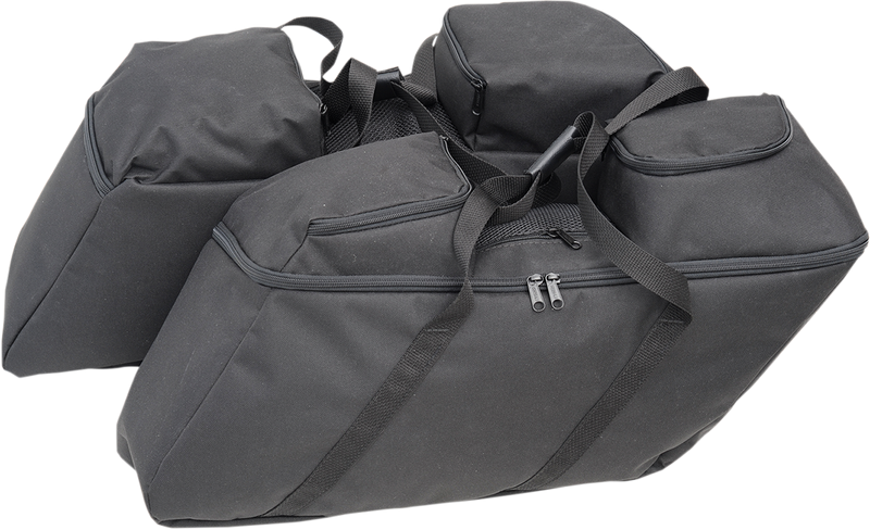 DRAG SPECIALTIES SEATS, Drag Specialties Seats Saddlebag Liners - Black for FL '14-'22 | Part No. 3501-0942