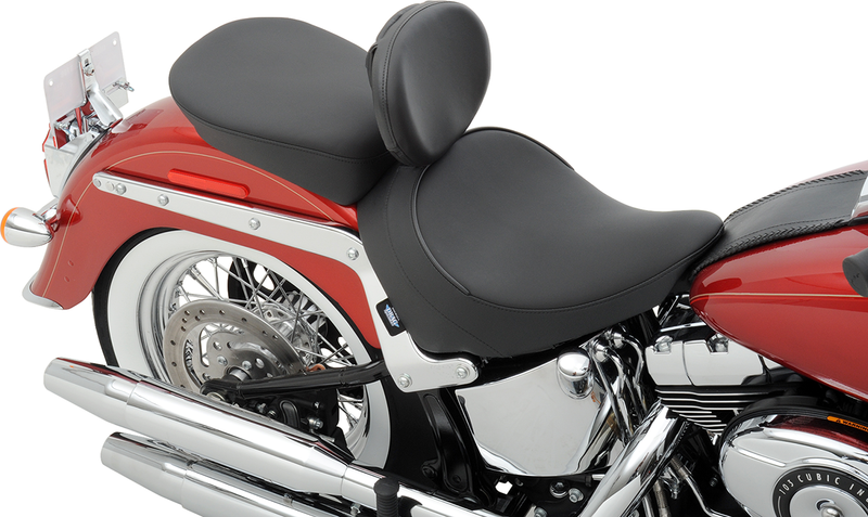 DRAG SPECIALTIES SEATS, Drag Specialties Seats Solo Seat with Backrest for FLST '00-'17 - Smooth Design - Part 0802-0806
