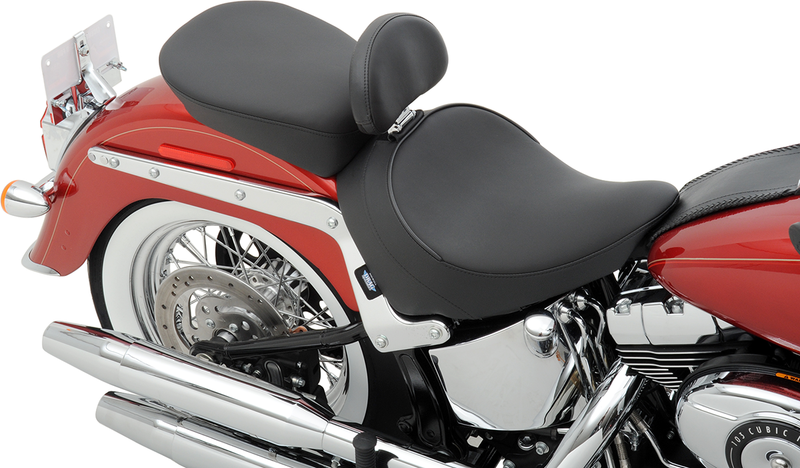 DRAG SPECIALTIES SEATS, Drag Specialties Seats Solo Seat with Backrest for FLST '00-'17 - Smooth Design - Part 0802-0806