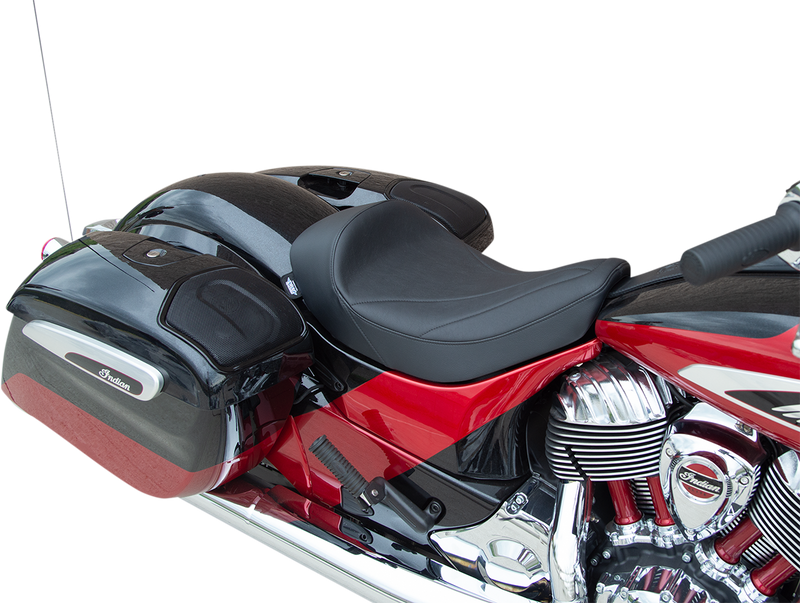 DRAG SPECIALTIES SEATS, DRAG SPECIALTIES SEATS Solo Seat with Linear Stitching for 2014-2022 Indian Models - Part Number 0810-2266
