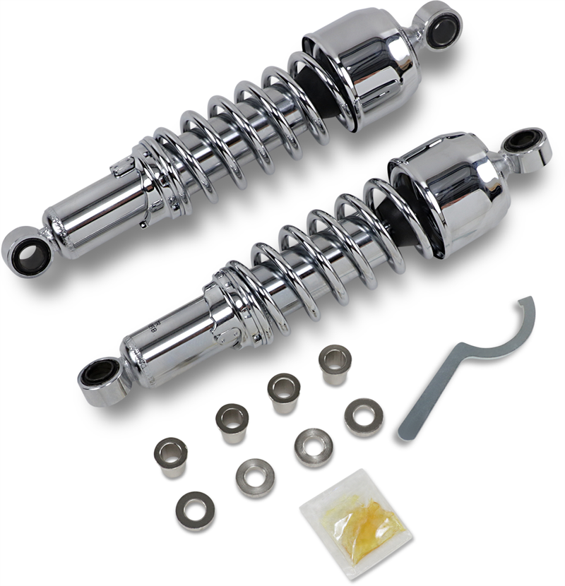 DRAG SPECIALTIES SHOCKS, DRAG SPECIALTIES SHOCKS Replacement Shock Absorbers - 12.5 inches - Chrome C16-0132NU