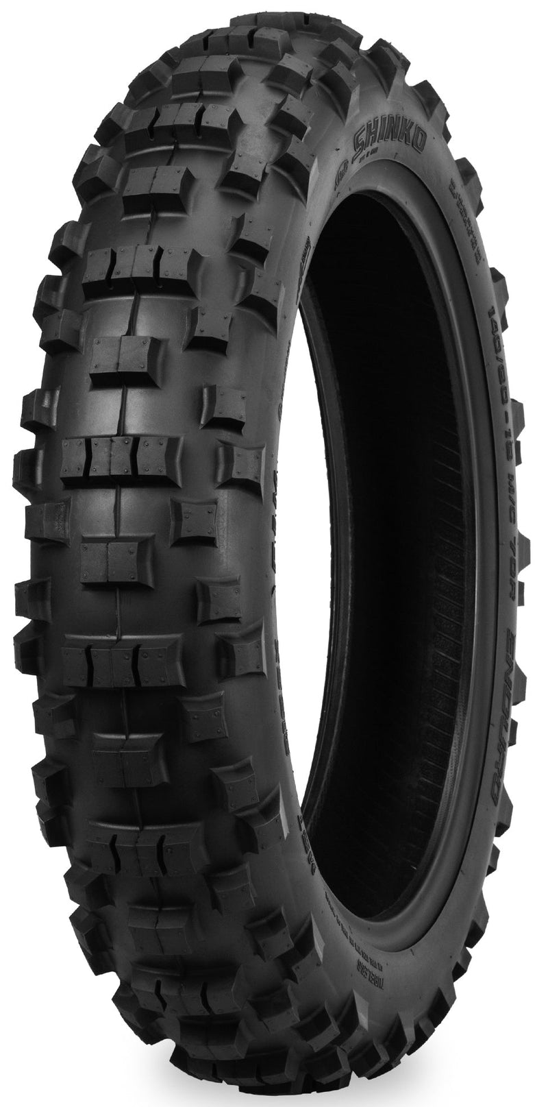 SHINKO, Shinko 87-4743 Tire 216MX Series Rear 110/90-19 62R Bias TT for Enduro and MX Performance