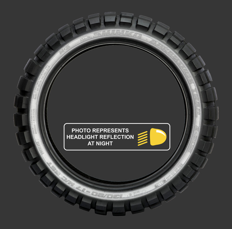 SHINKO, Shinko Tire 805 Dual Sport Rear 140/80-17 with Reflector Side Wall Technology