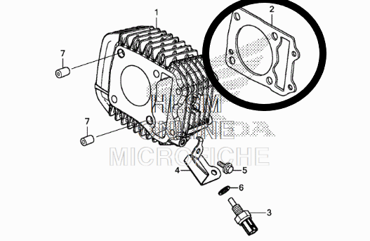 Honda OEM Cylinder Base Gasket – Grom 2014-2020 & Monkey 2019-2021 (SKU: 12191-K73-T60)