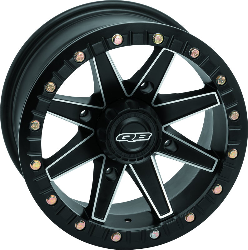 QuadBoss, QuadBoss Boss Lock 14x7 Powersports Wheel with 4/110 Bolt Pattern and 5+2 Offset