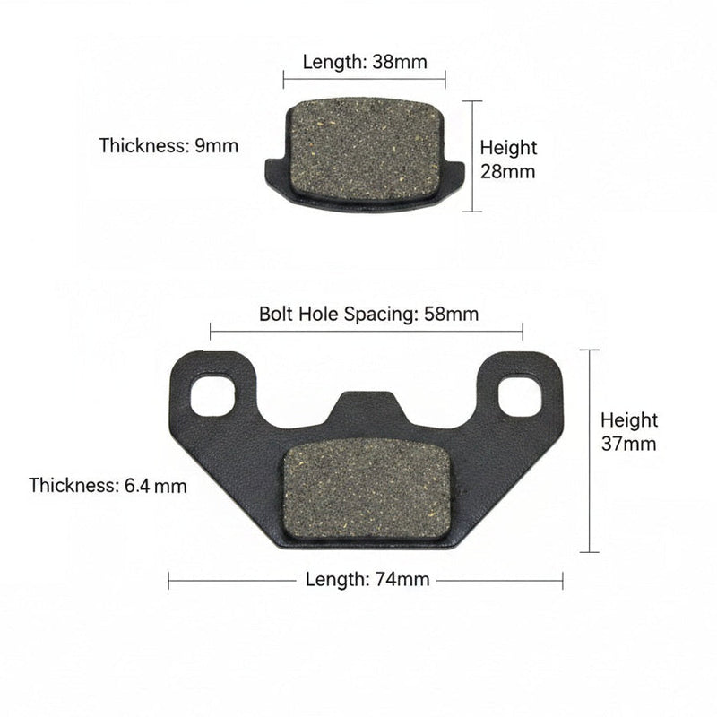 Hydraulic Disc Brake Pads | Pocket Bike & Mini Chopper