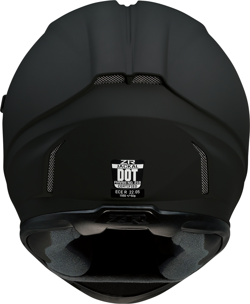 Z1R, Z1R Jackal Helmet - Flat Black with Smoke Shield - 2XL by Z1R Part 0101-13997